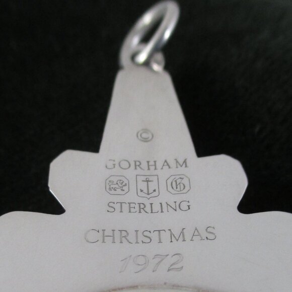 GORHAM STERLING SILVER 1972 SNOWFLAKE ORNAMENT🎁 - Picture 10 of 13